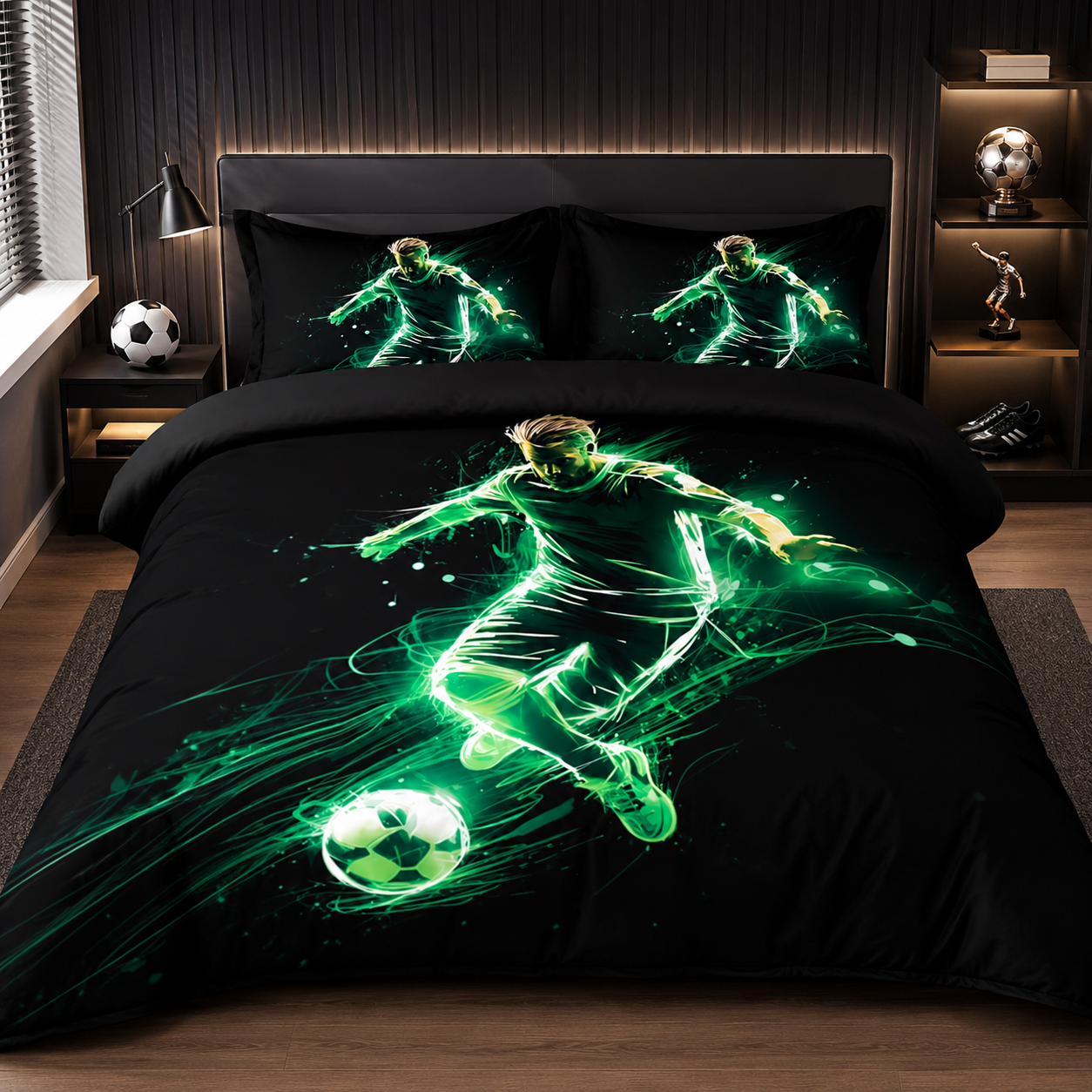 Personalized sports comforters with custom designs for fans and athletes by Jeminise