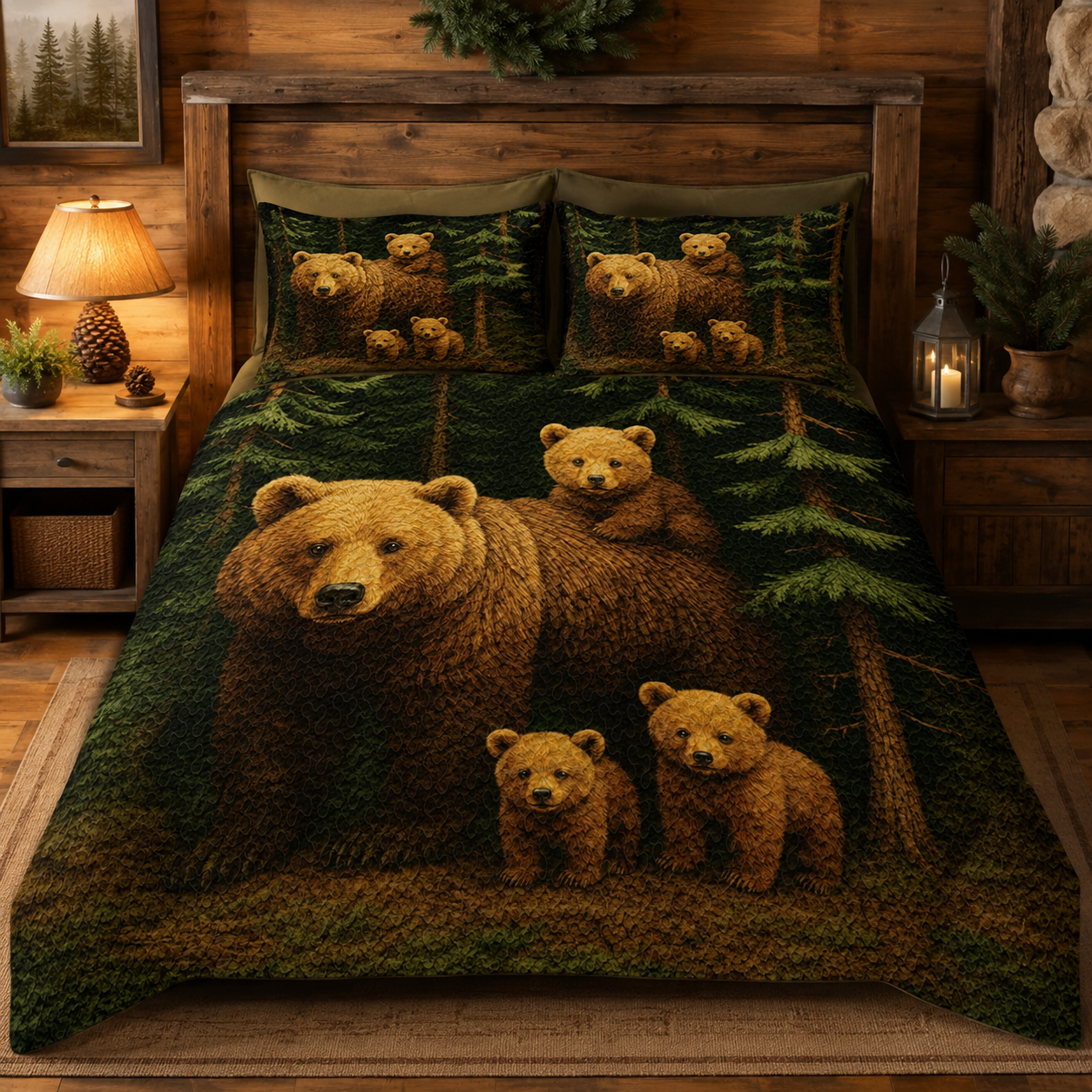 Personalized wildlife quilts with animal, forest, and nature-inspired designs by Jeminise