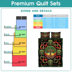 Personalized Celtic Tree of Life Yggdrasil Quilt Sets
