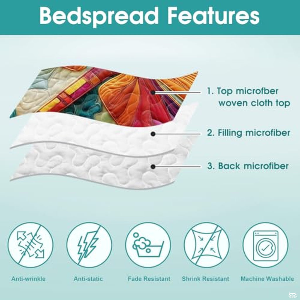 Personalized Dragonfly Patchwork Pattern Quilt Set, Animal Style, Dragonfly Quilt Set Bedspread, Custom Nature Autumn Quilt Bedset, Cotton Bedding for Bedroom Girl Room (Dragonfly Garden)