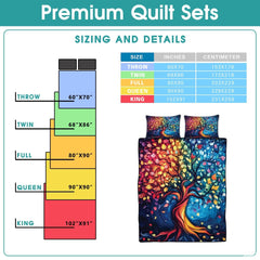 Custom Tree of Life Quilt Set Celtic Yggdrasil Bedding