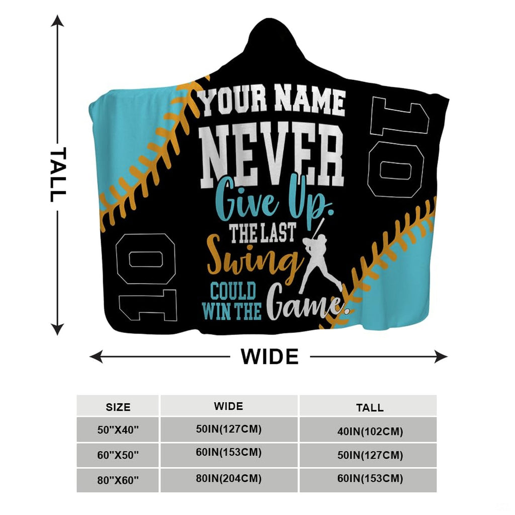 Side profile of hooded sports blanket displaying white inner lining draped over shoulders.