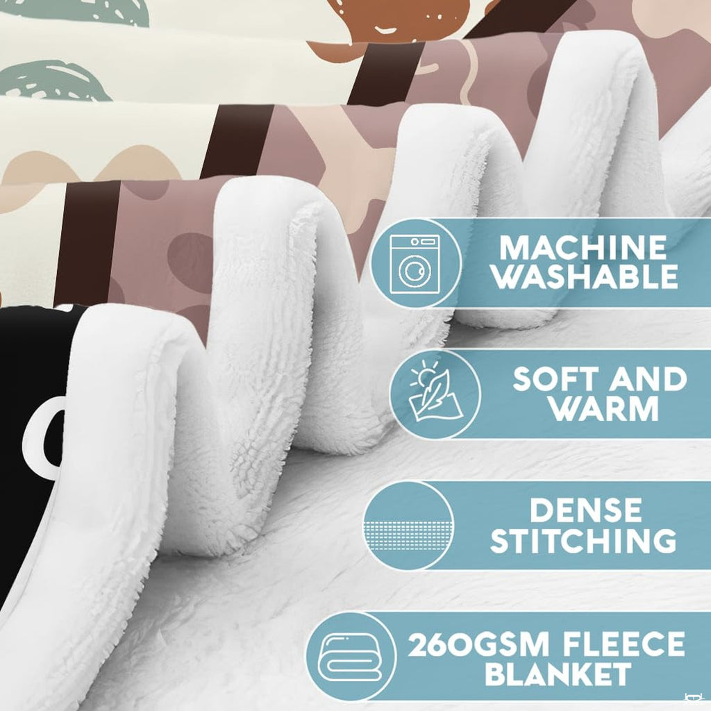 Canine collage bedding set highlighting paw motifs, heart graphics, and balanced cream tones.