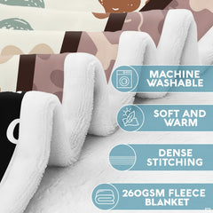 Canine collage bedding set highlighting paw motifs, heart graphics, and balanced cream tones.