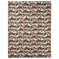 Havanese dog breed blanket featuring an all-over photo collage pattern.