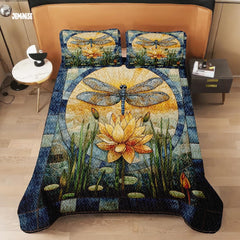 Jeminise Cat Farmhouse Quilt Set, Cozy Animal Bedding