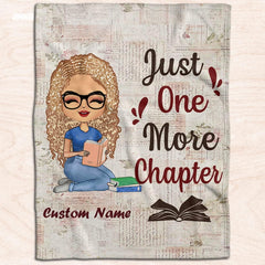 Jeminise Customized Reading Blanket for Book Lovers, Personalized Daughter Gift