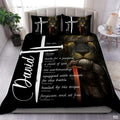 Christian Bedding Set – Inspirational Bible Verse Comforter – Religious Bedding for Women, Faith Gift for Mom, Daughter, Sister, Birthday & Religious Gifts (Christian Knight Templar)