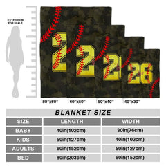 Overhead layout displaying camouflage tones paired with classic red baseball seams and numbers.