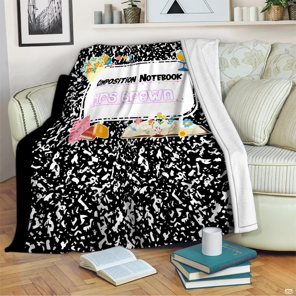 Artistic marble effect bedding set display with monochrome textures and central framed artwork.