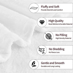 Detailed macro texture shot highlighting plush white reverse lining on the sports blanket.