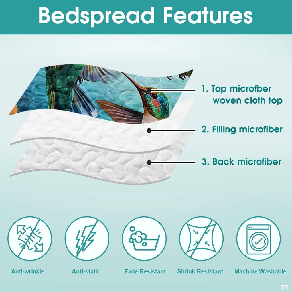 Tropical bird bedding construction infographic