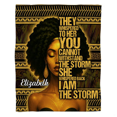 Lifestyle display of a person resting with the afrocentric tribal art throw blanket.