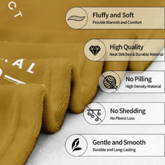Folded edge view of corporate business blanket