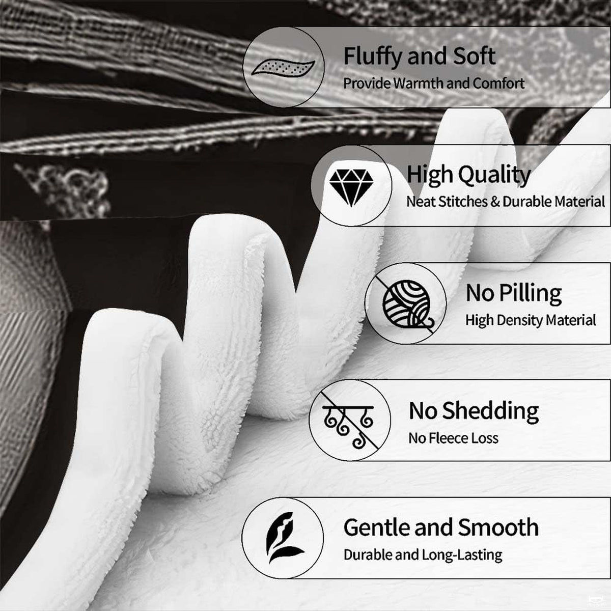 Overhead view of monochrome baseball glove at home plate design blanket