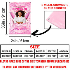 Diagram displaying corner grommet hardware placement beside proportion guide table.