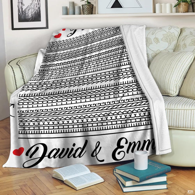 Size options diagram illustrating optical illusion throw blanket dimensions beside adult silhouette