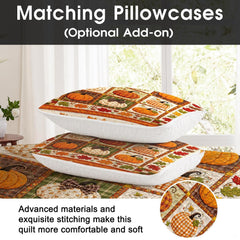 Detailed view of the vibrant maple leaf garland border on an autumn bedding set