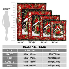 Festive red cardinal bed and breakfast bedding design featuring poinsettia accents.