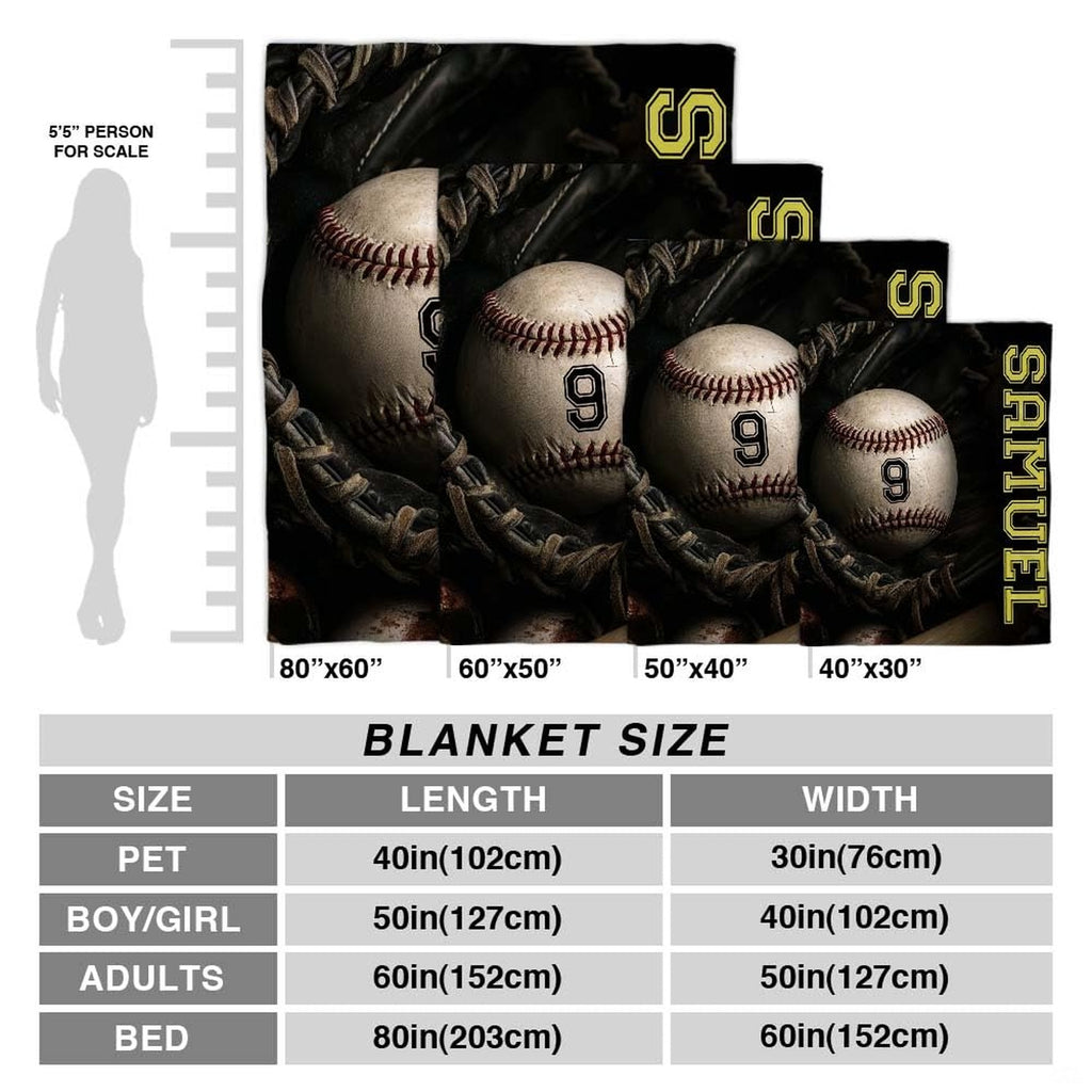 Baseball in fielding mitt throw blanket view 4 highlighting baseball glove details and sports bedroom styling