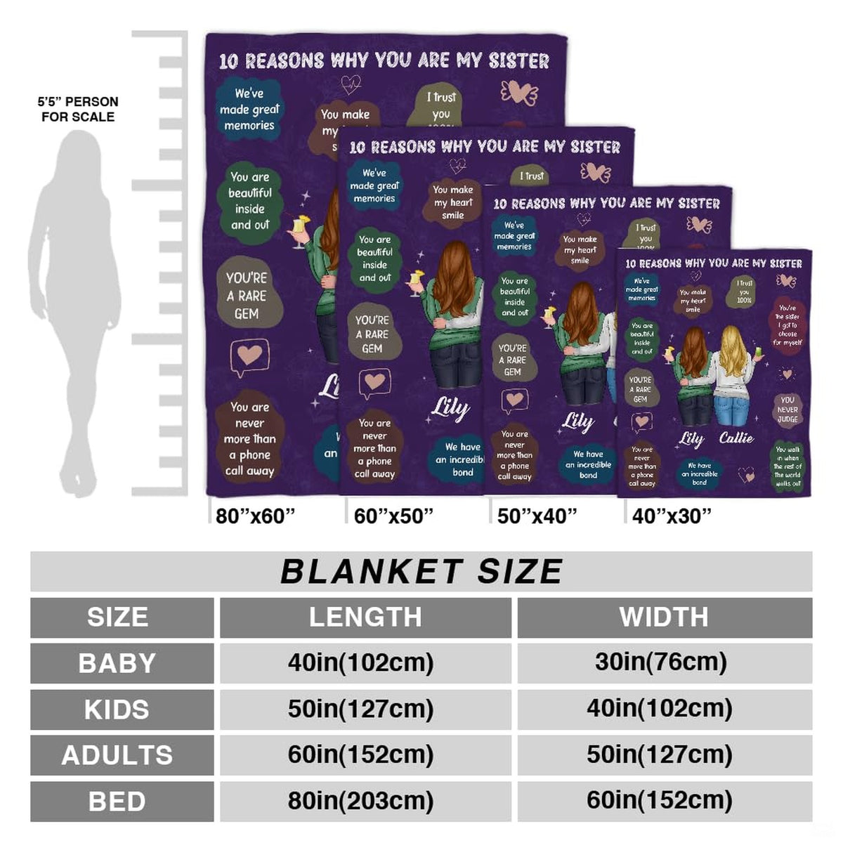 Living room styling with sisterhood affirmations graphic blanket