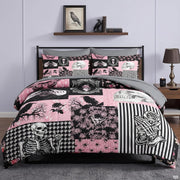 Pamnest Twin Halloween Comforter Set with Sheets, 5 Pieces - Design 08