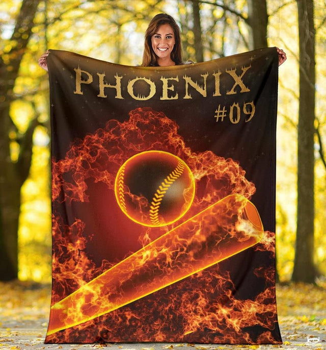 Custom Name Catcher Batter Baseball Baseball Throw, Baseball Blanket Gift Baseball Bedding Gift for Adult, Christmas New Years Gift for Baseball Player, Pitcher Gift (Baseball Design 12)