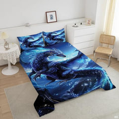 Galaxy Dragon Comforter Throw & Blanket - Twin to King Sizes, Ultra-Soft Lightweight, Animal Gifts for Dragon Lovers