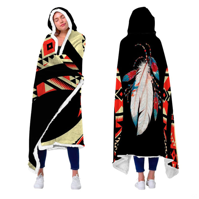 Southwestern bed sheets aesthetic featuring detailed tribal geometric borders, rustic beads, and vibrant red motifs.
