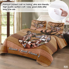 Personalized Hunting and Outdoor Comforter with Deer Antlers