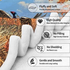 Sporting bird dog bedding design highlighted with iridescent teal and autumnal field colors.