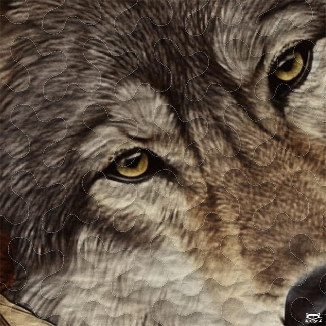 Personalized Wolf Head Framed By Dreamcatcher Comforter