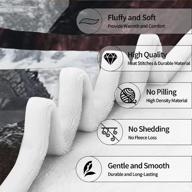 Mountain peak black dragon magma fissure blanket showing winged dragon on snowy ridge view 2
