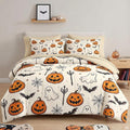 Pamnest Twin Halloween Comforter Set with Sheets, 5 Pieces Evil Bedding