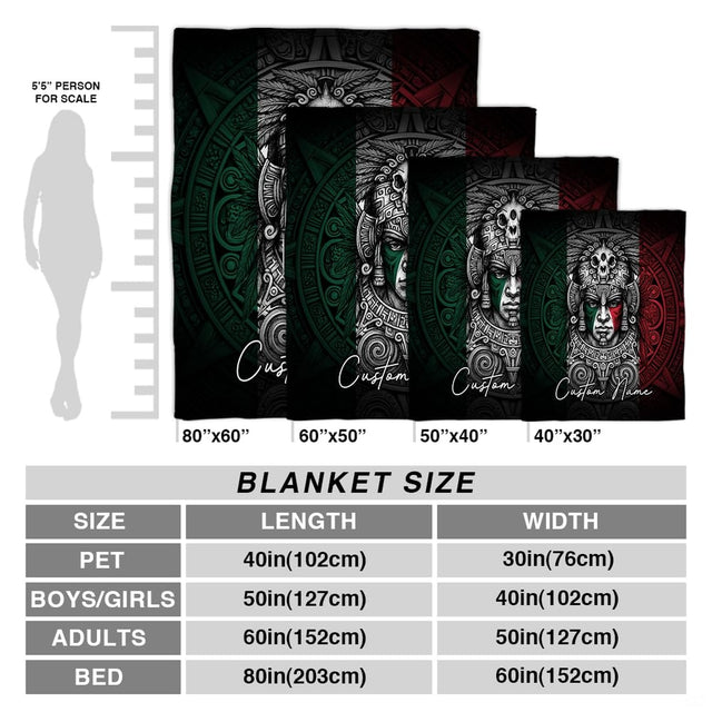 Mexican flag bed sheets featuring an intricate feathered headdress warrior motif.