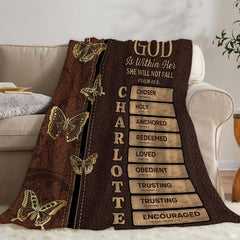 Artistic angle of brown faux thematic accent bedding set highlighting stitched badge plaques and decorative golden...