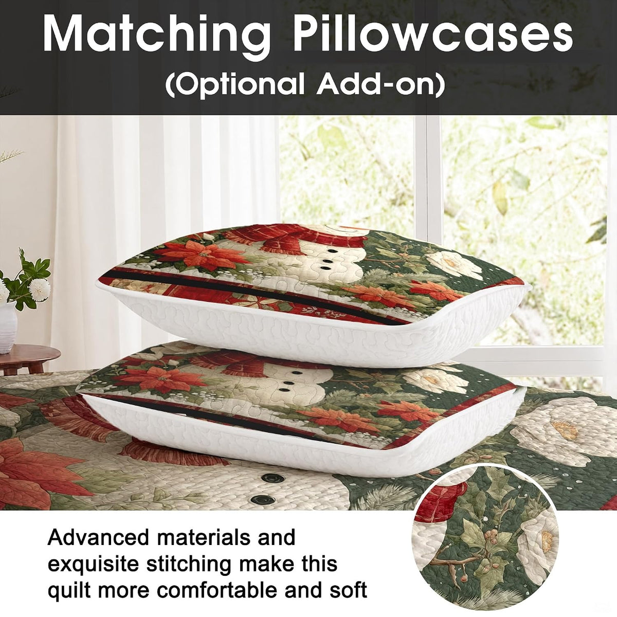 Seasonal bedroom decor featuring asda snowman bedding set visual theme with vibrant holiday florals.