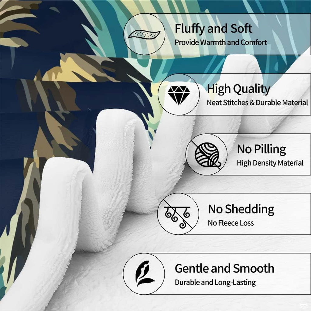 Close up texture shot of blanket edge highlighting circular feature callouts