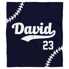 Vintage baseball athletic numerals and typography over navy blue backdrop with curved seam accents.