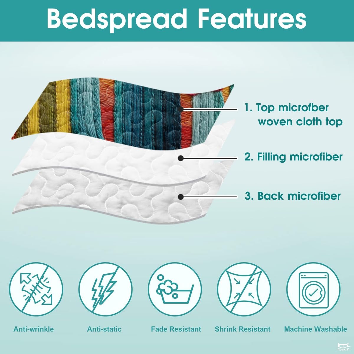 Personalized Vibrant Embroidered Desert Cactus Quilt Set