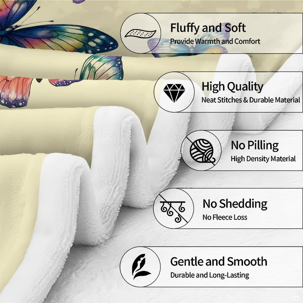 Aesthetic bedroom styling highlighting the jewel-toned whimsigoth butterfly artwork.