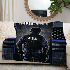 Dimension reference diagram for armored tactical officer blanket