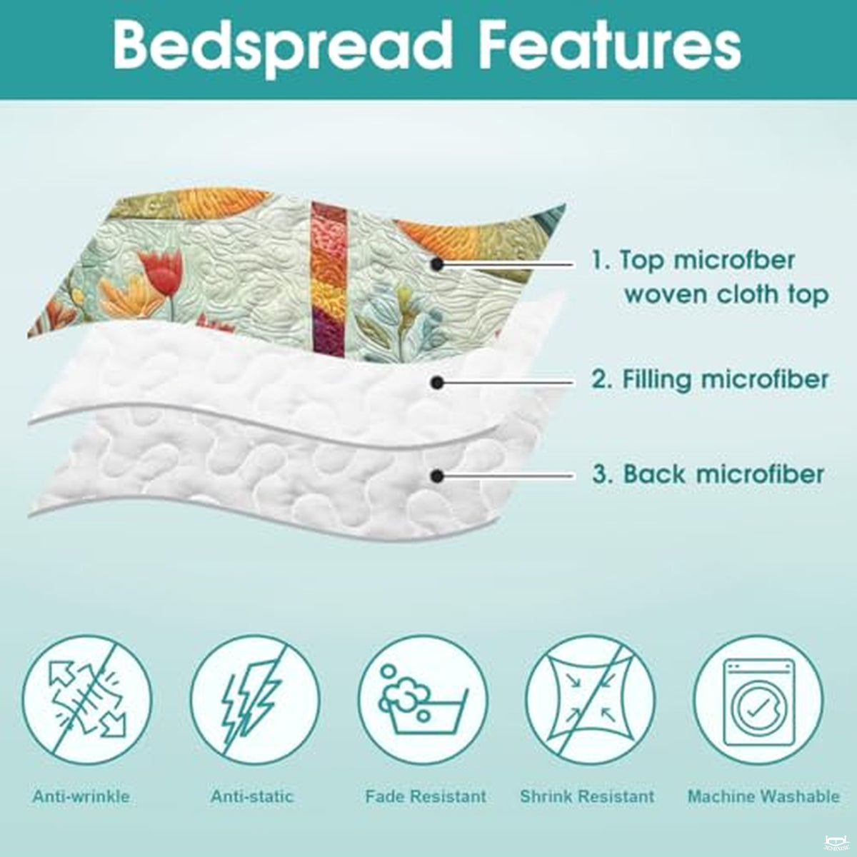 Personalized Dragonfly Patchwork Floral Garden Quilt Set