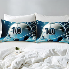 Custom Soccer Player Goal Comforter Set, Machine Washable - Design 8