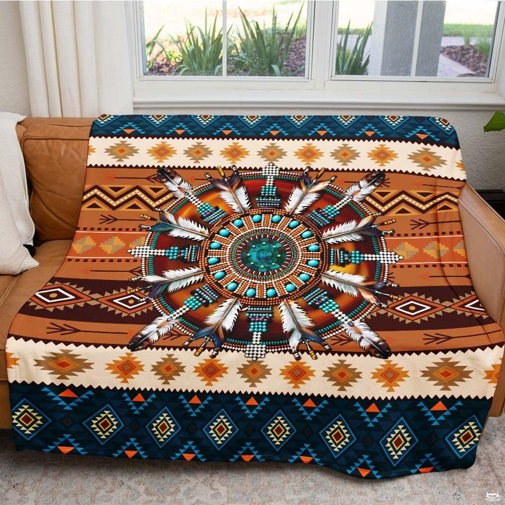 Turquoise boho bedroom styling with Southwestern bed decor, rustic accents, and desert art prints.