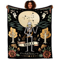 Gothic bedding set with celestial tarot archer and luminous moon decor