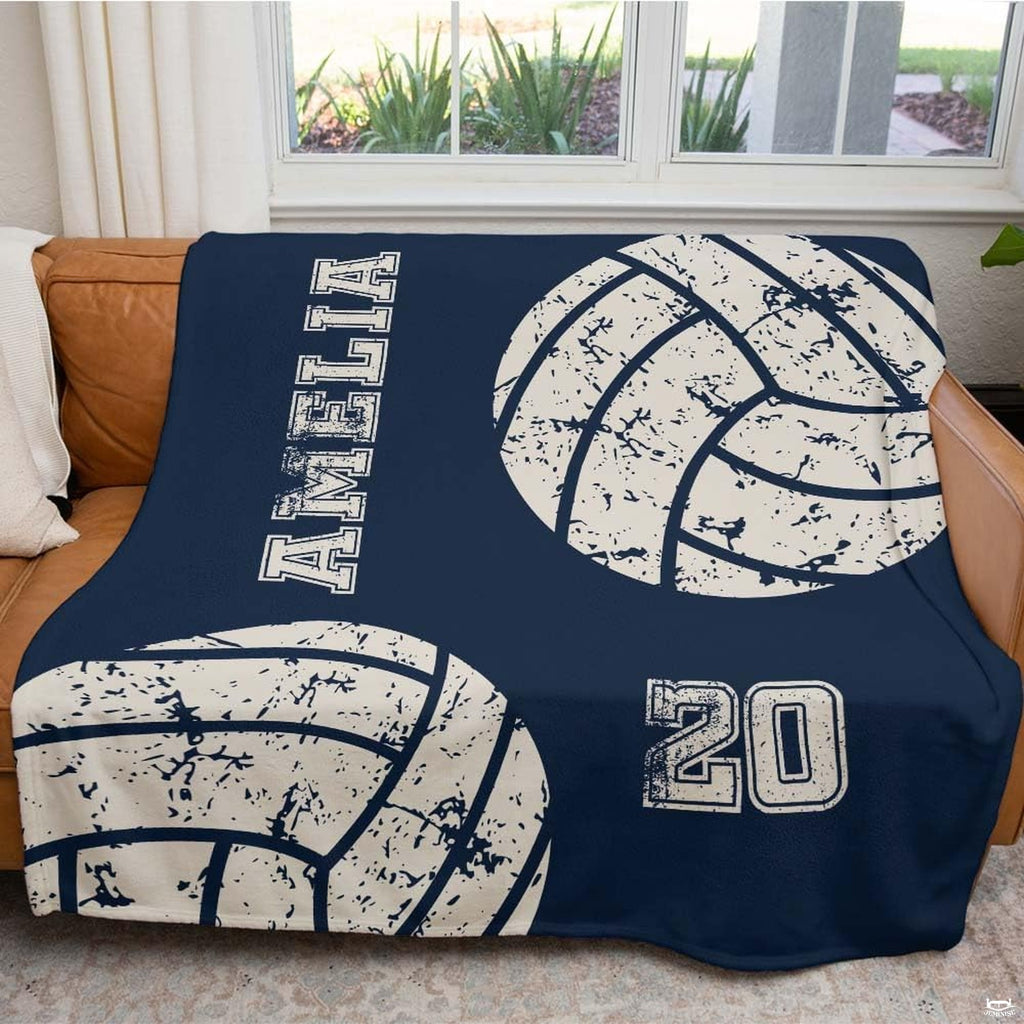 Varsity-themed athletic bedding set showcasing classic sports motifs and bold numerals.