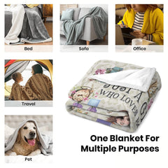 Jeminise Customized Reading Blanket for Book Lovers, Personalized Daughter Gift