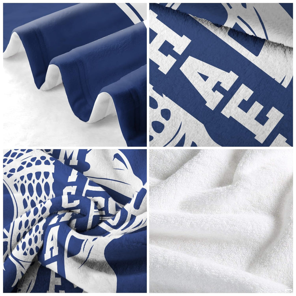 Four-panel macro graphic showing printed surface details, textile pile, and corner folds.