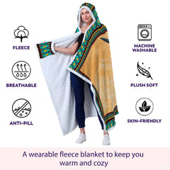 Wolf dreamcatcher throw blanket view 5 highlighting wolf pack portrait, eagle feathers, and tribal patterns